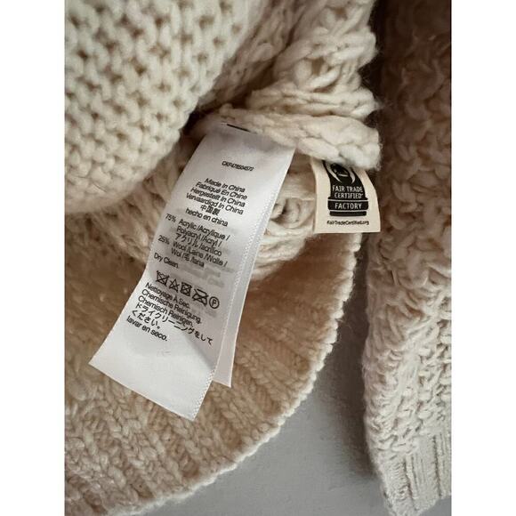 Madewell Women's Bomber Cardigan Sweater Antique White size XXS - Picture 7 of 12